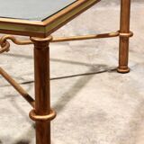 Elegant Gilded Iron Coffee Table by Giovanni Banci, Italy 1970
