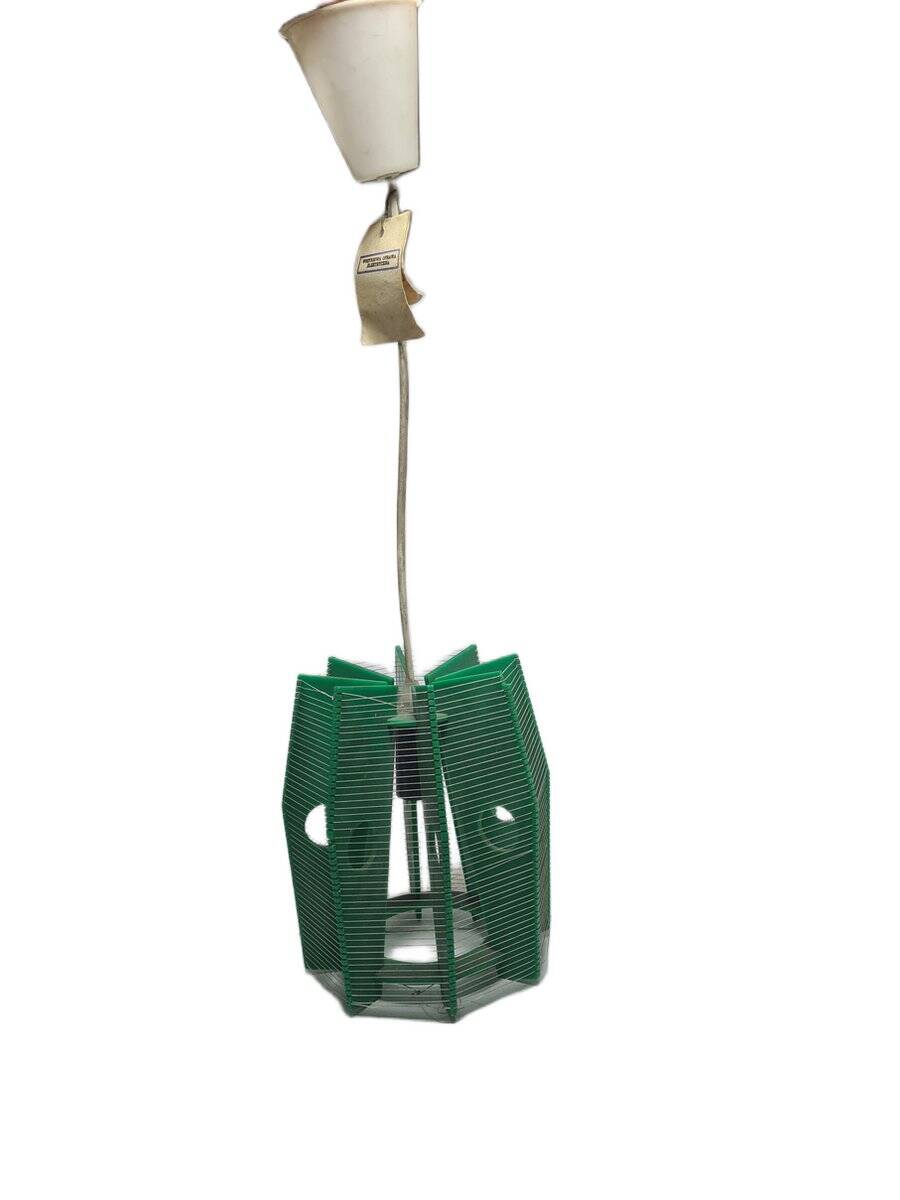 Vintage pendant lamp by Huta Sedzimira in Cracow, Poland, 1980s