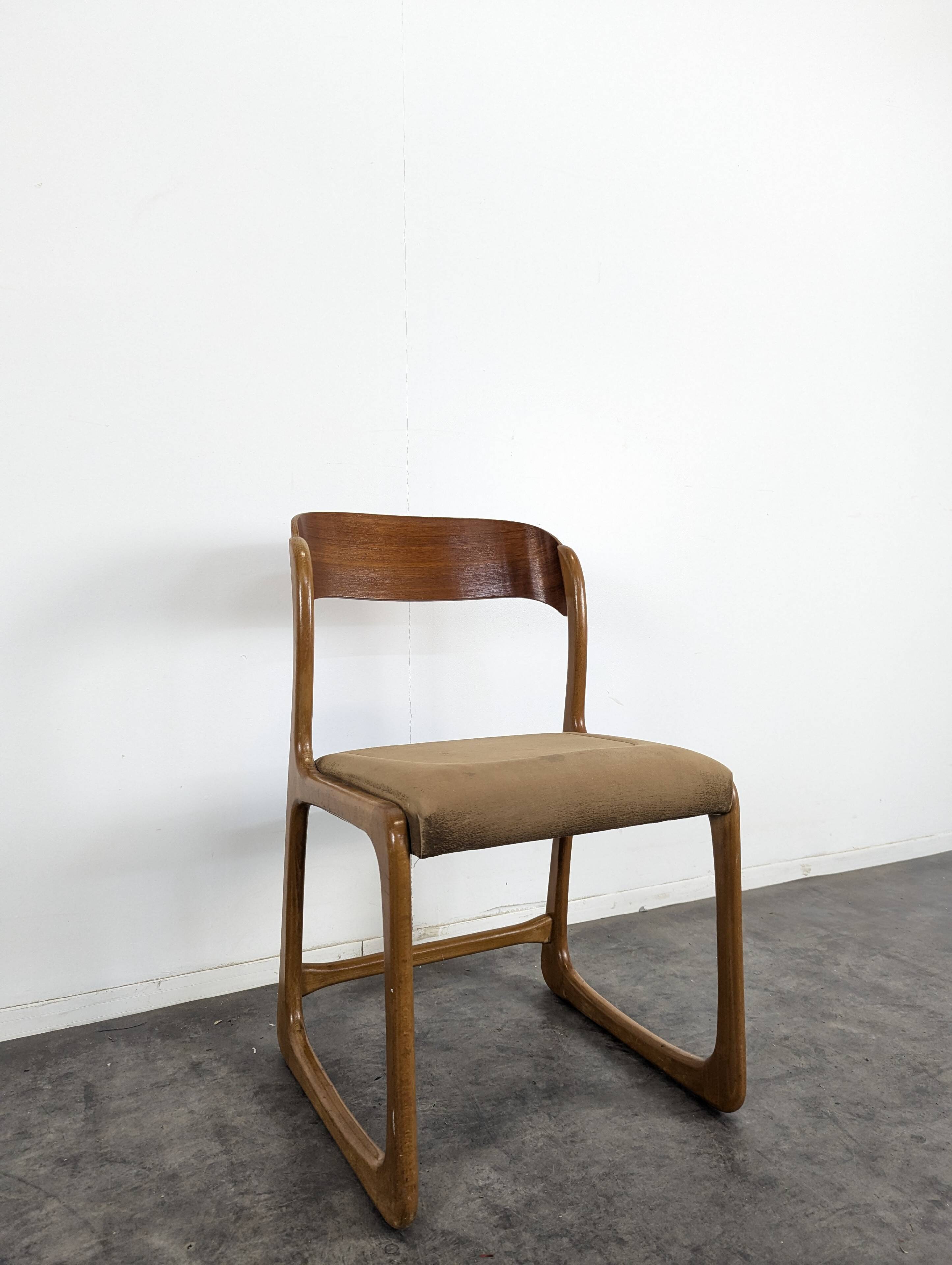 Set of 4 Baumann sled chairs