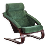 Vintage armchair in Alcantara. Åke Fribyter for Nelo Möbel. Sweden. 1990s.