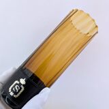 Amber blown glass orangeade set