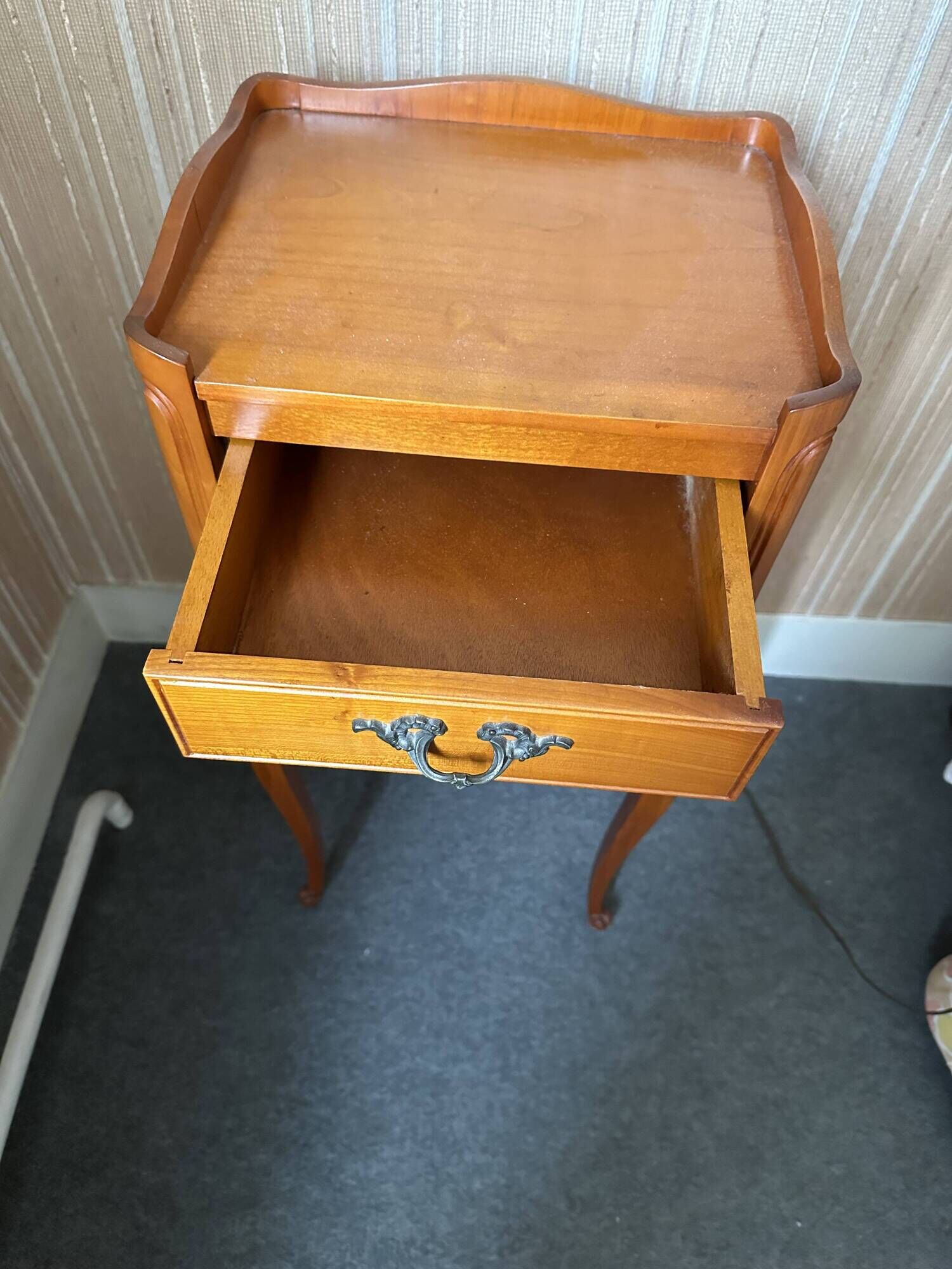 Bedside tables - Louis XV style in wood, 1960s - 1 set of 2 tables