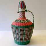 Scoubidou demijohn bottle