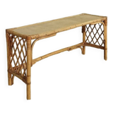 Rattan end bench