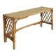 Rattan end bench