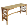 Rattan end bench