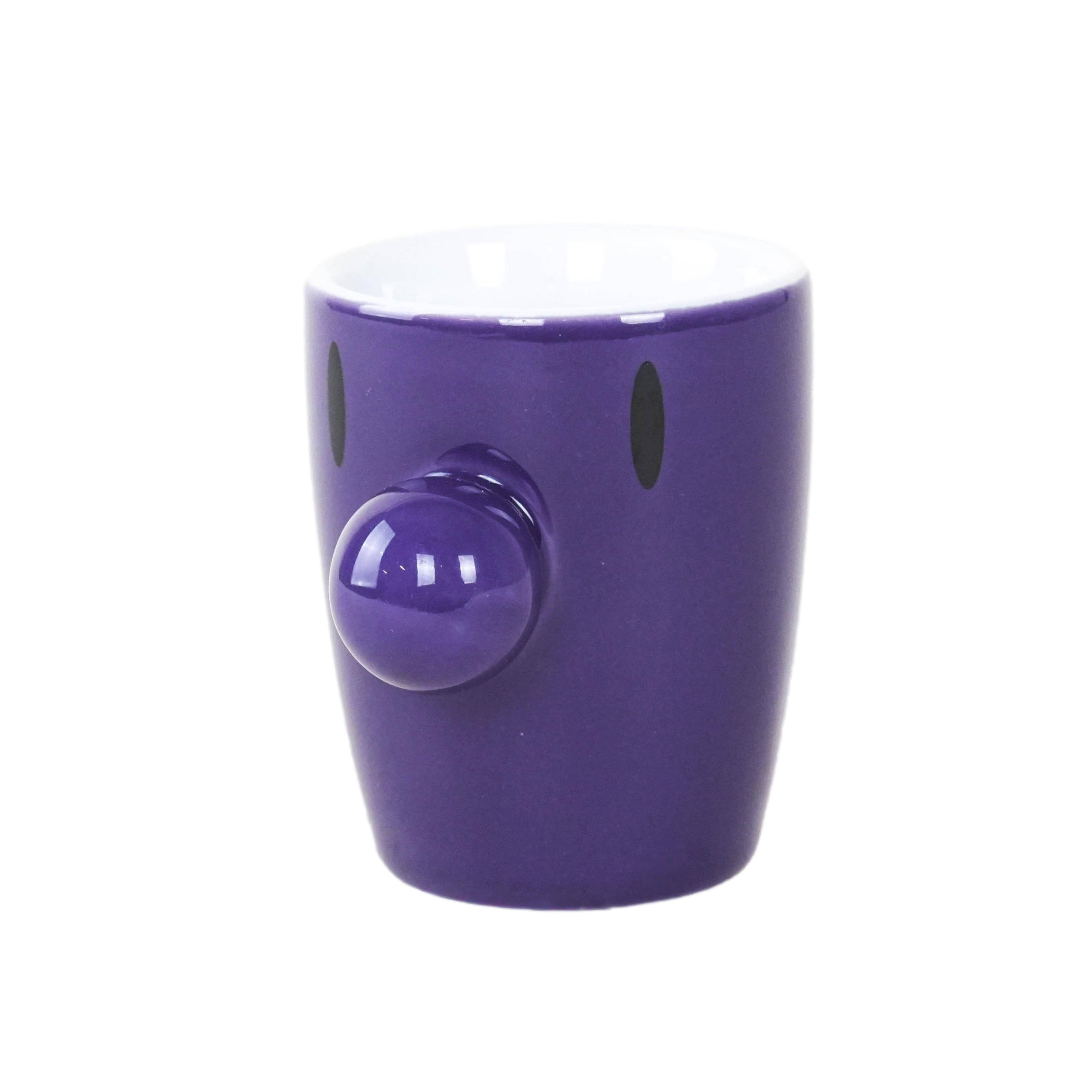 Mug en porcelaine violette, design danois, années 1970, fabriqué par HOPTIMIST