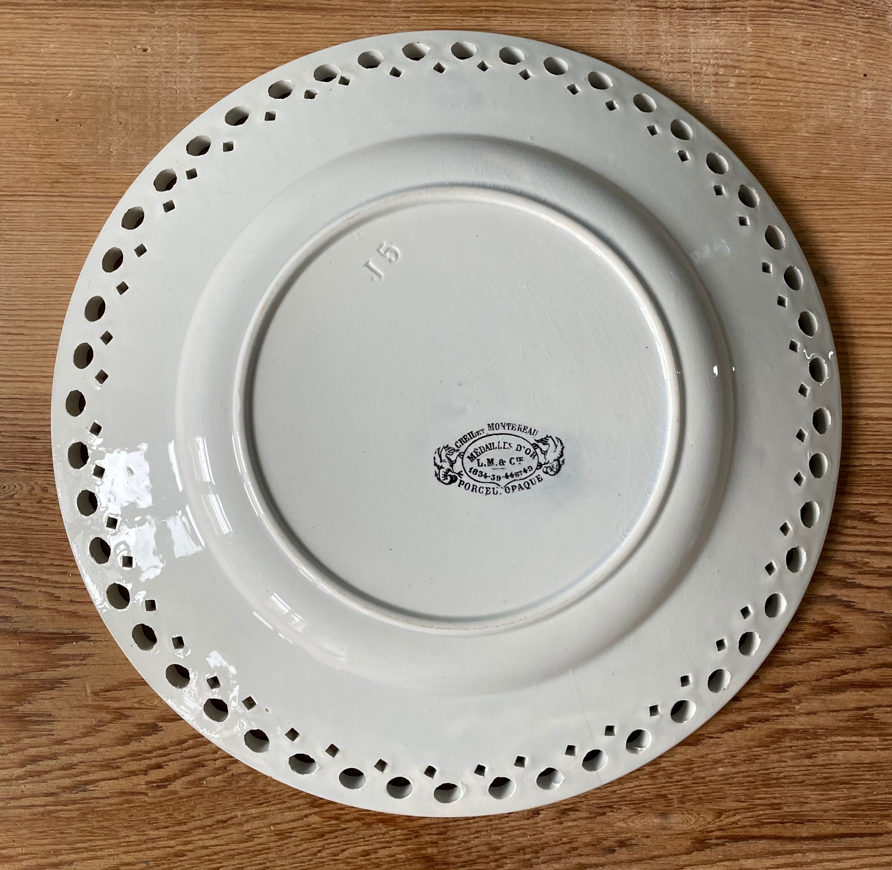 Flat plate Creil and Montereau XIXth