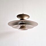 Brown 'Radius I' pendant lamp by Erik Balslev for Fog & Mørup, Denmark 1970's