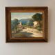 Tableau ancien, paysage provençal, signé, XXe siècle
