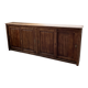Enfilade, meuble de métier XL en chêne à portes coulissantes, 1900