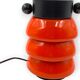 Lampe de table orange space age, F.lli Faver Italie, années 1970