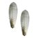 Luxury Italian Murano Glass Leaf Wall Lights – Venetian White, Pair