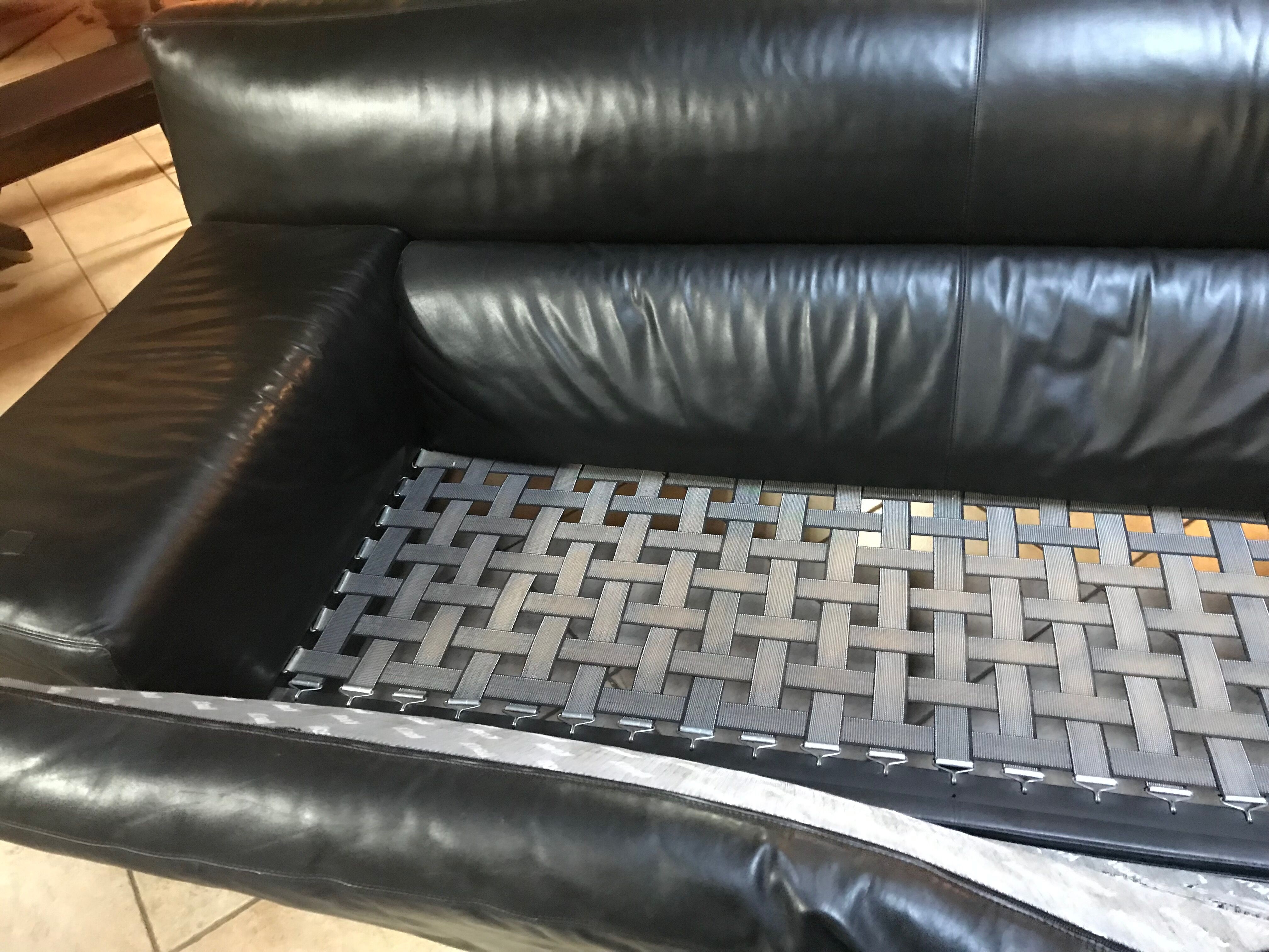 Sofa 3 places of Cini Boeri to model Knoll "Brigadier" 1970
