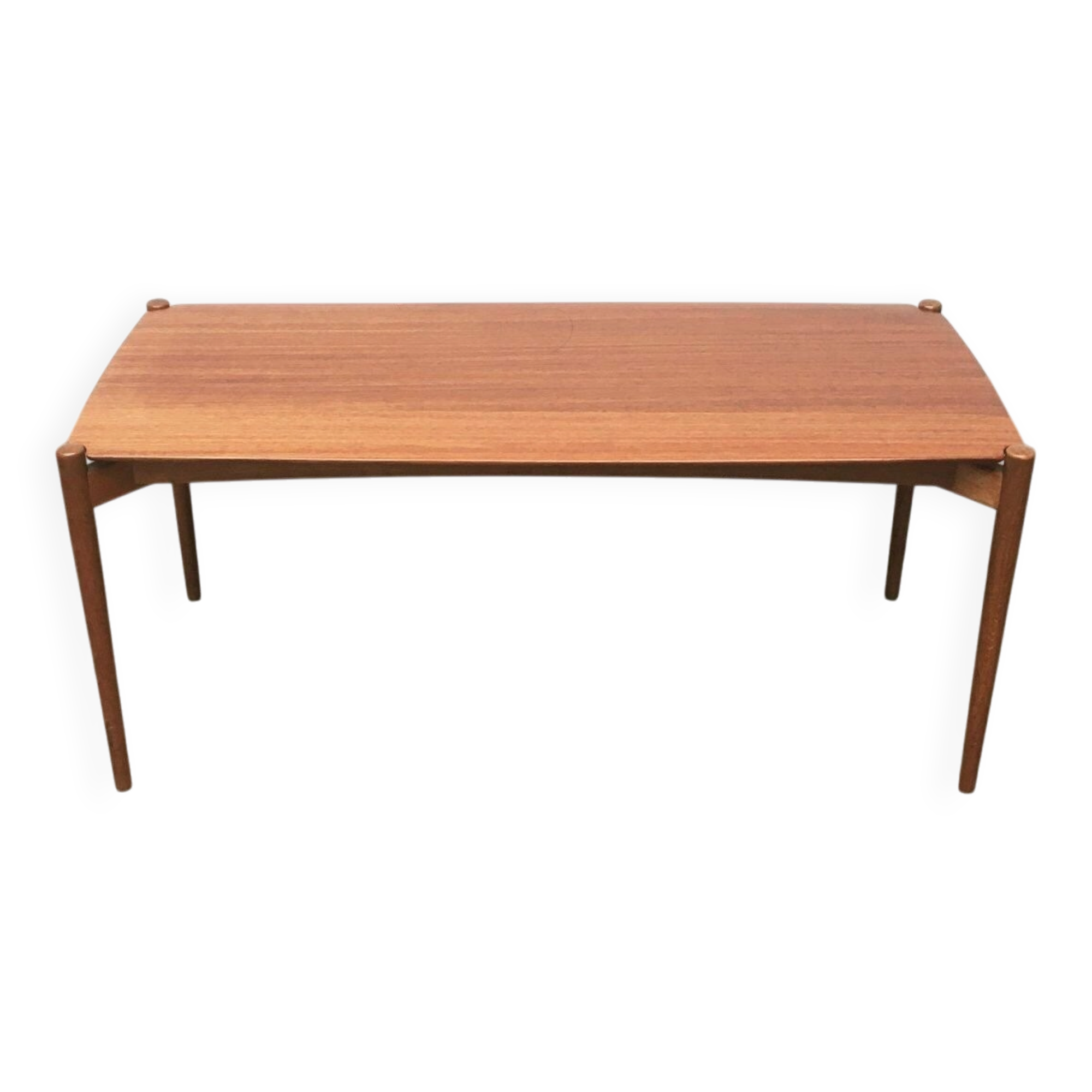 Mid-Century German coffee table series 400 in teak by Hartmut Lohmeyer for Wilkhahn, 1950s.