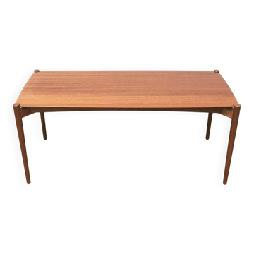 Table basse Mid-Century allemande série 400 en teck par Hartmut Lohmeyer pour Wilkhahn, années 1950