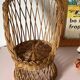 Rattan armchair for doll