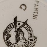 Vintage Moulin des et Hamage Orchies Pantin Earthenware Deep Plates