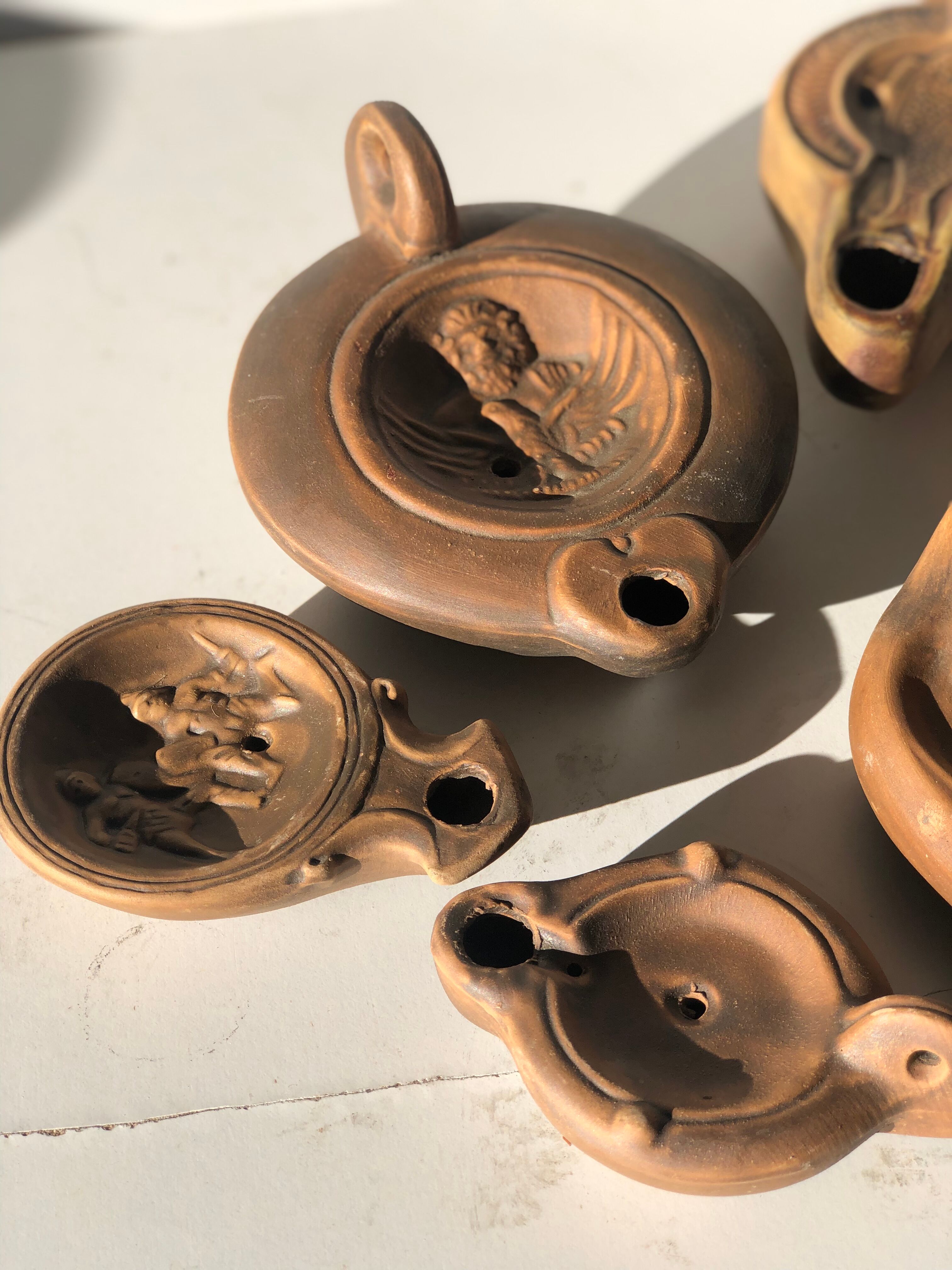 Lampes à huile en terre