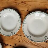 Lot n°1 of 6 soup plates 418 St Amand