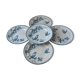 Set of 5 flat plates Iron Earth Longwy model ""