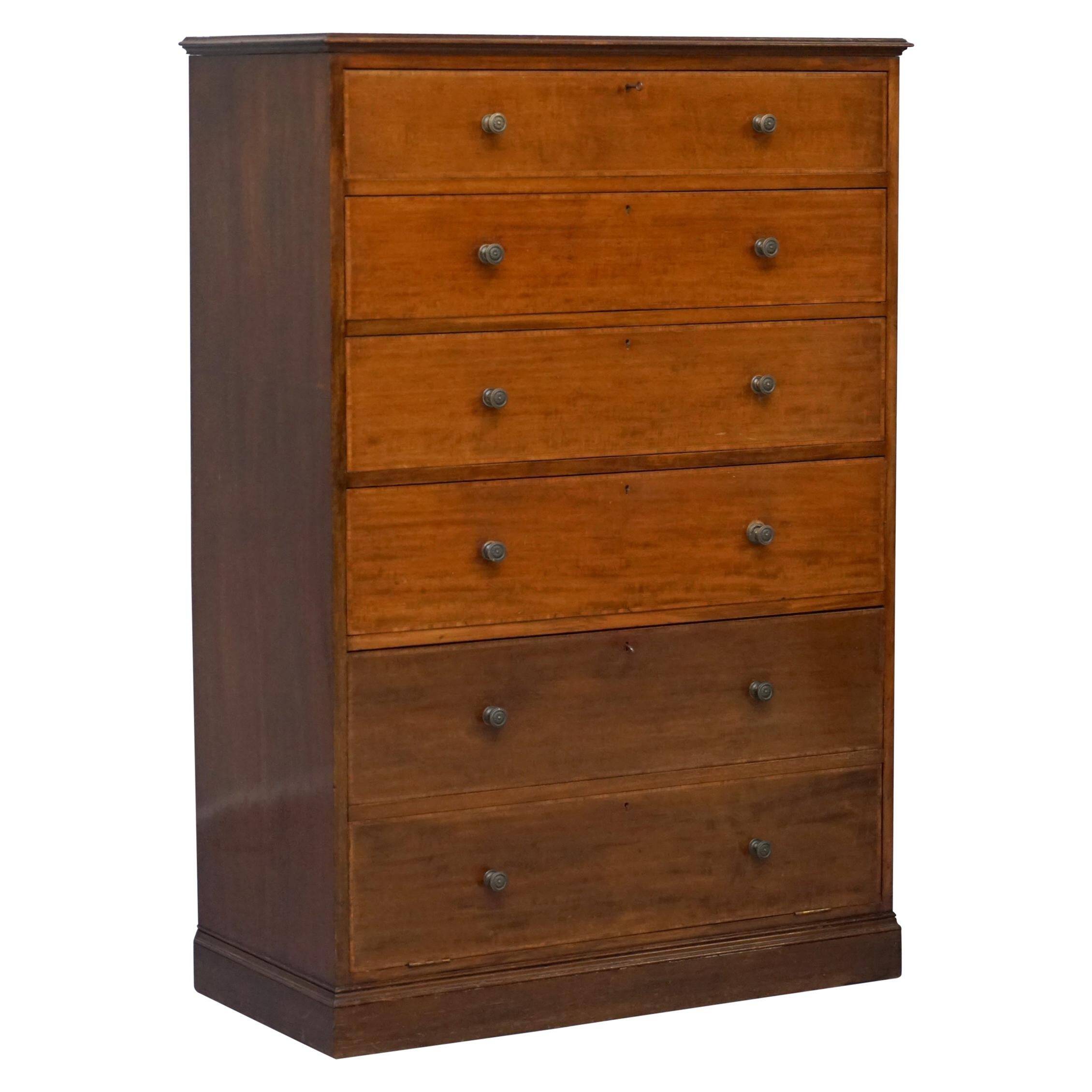 Victorian commode by Howard & Son with hidden cupboard.