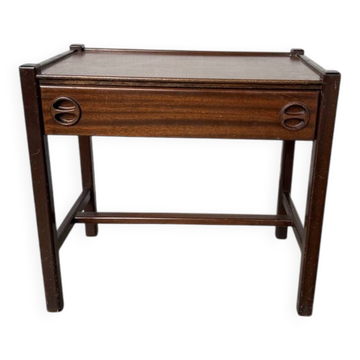Jacques Hauville bedside table Roche Bobois mahogany