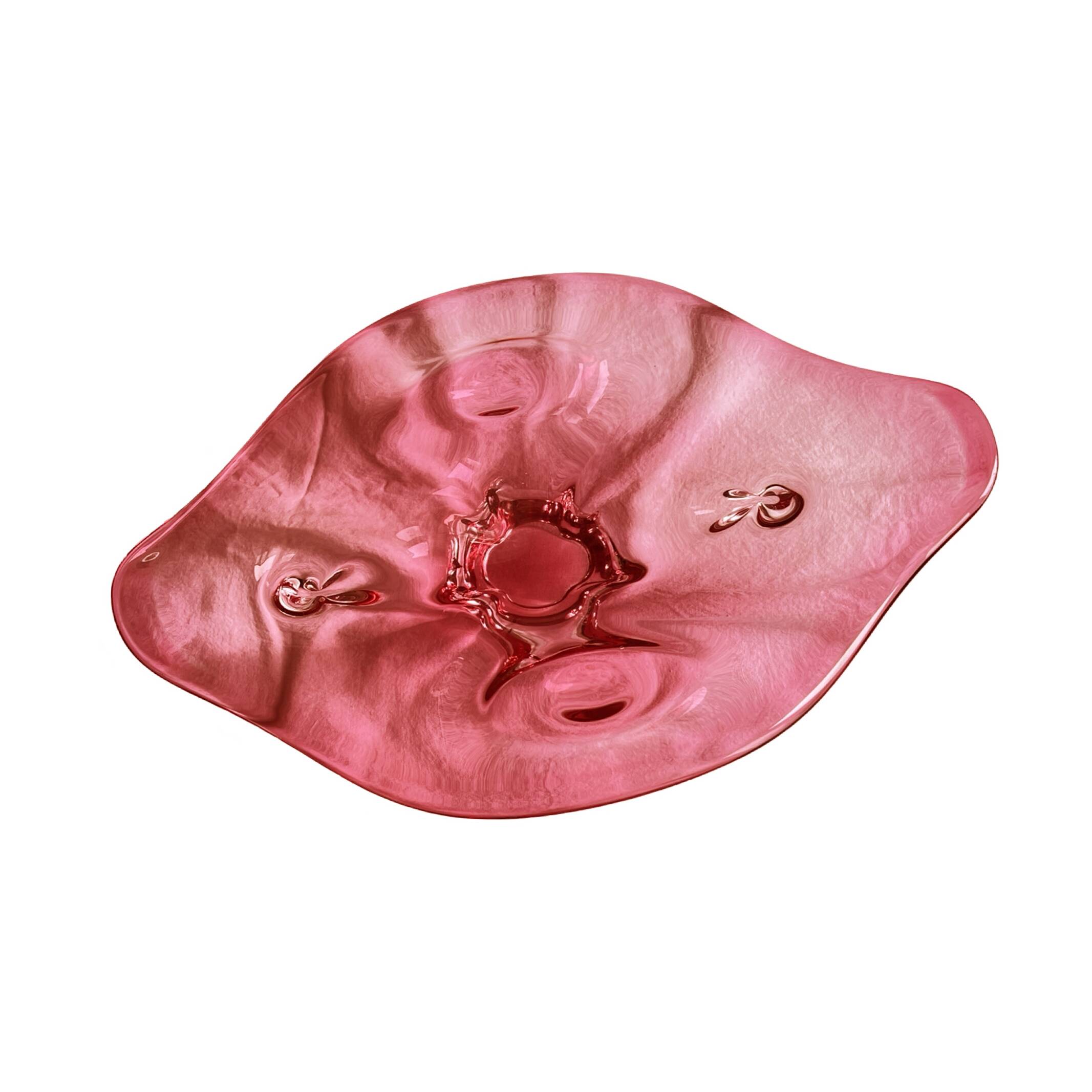 Large platter, designed by J. Hospodka, Chribska Sklarna, Czechoslovakia, 1