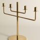 Scandinavian Modern Brass Candelabra by Hans-Agne Jakobsson, Markaryd, 1960s