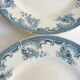 Lot of 4 flat plates Iron earth, model La Vallière of ST Amand