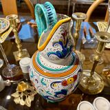 Deruta Italian earthenware pitcher