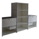 Lot 3 meubles design : usm haller blanc : 1 colonne 2 modules