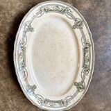 Oval ironstone dish from St Amand and Hamage, "Medallion" service