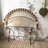 Vintage rattan headboard 1 place