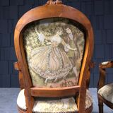 Paire de fauteuils de style Louis XVI
