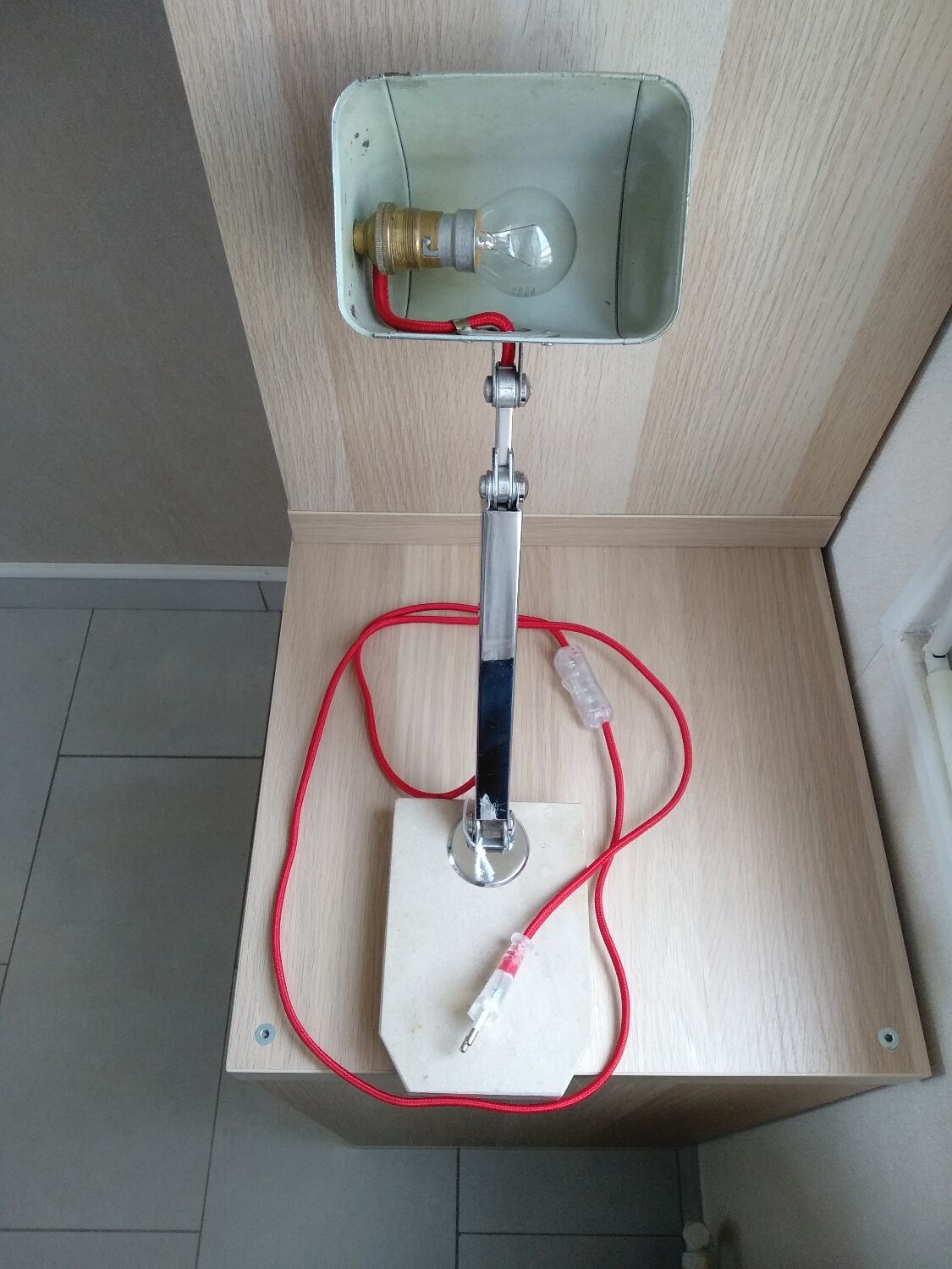 Lampe pirouette de fare années 30