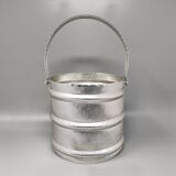 Élégant seau à champagne des années 1960 par Arir en aluminium. Fabriqué en Italie.