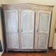Louis XV wardrobe 3 doors wardrobe ceruse