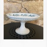 Blue and white compotier floral pattern