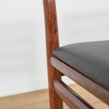 Mid Century Rosewood Dining Chairs by Erling Torvits for Sorø Stolefabrikta, Danmark,  1960s, Set of