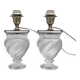 Pair of lamps "Ermenonville" signed Lalique - Crystal, vintage 1960s