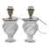 Pair of lamps "Ermenonville" signed Lalique - Crystal, vintage 1960s
