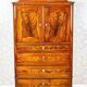Cabinet en noyer danois ancien, années 1890