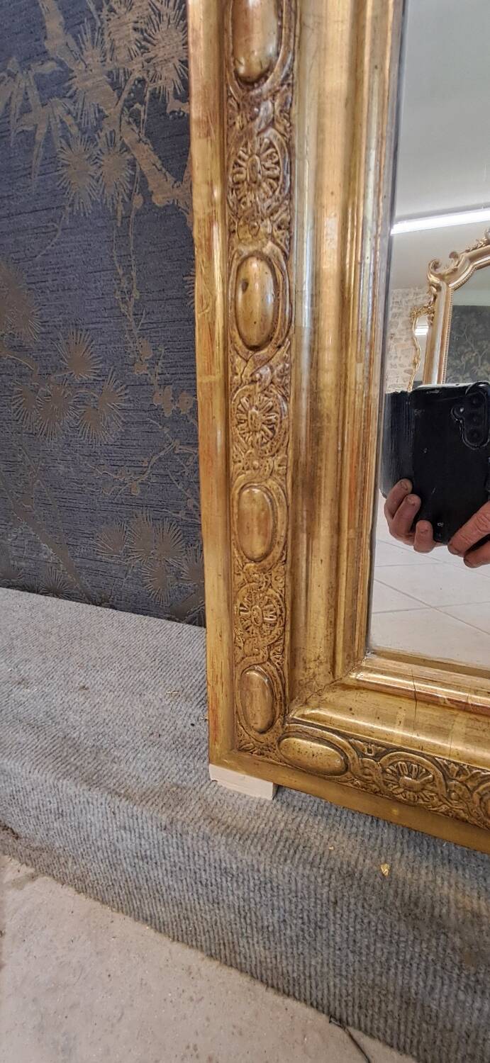 19th century mirror 134x75