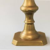 Pair of original vintage candelabros from bronce. Antiguos portavelas.