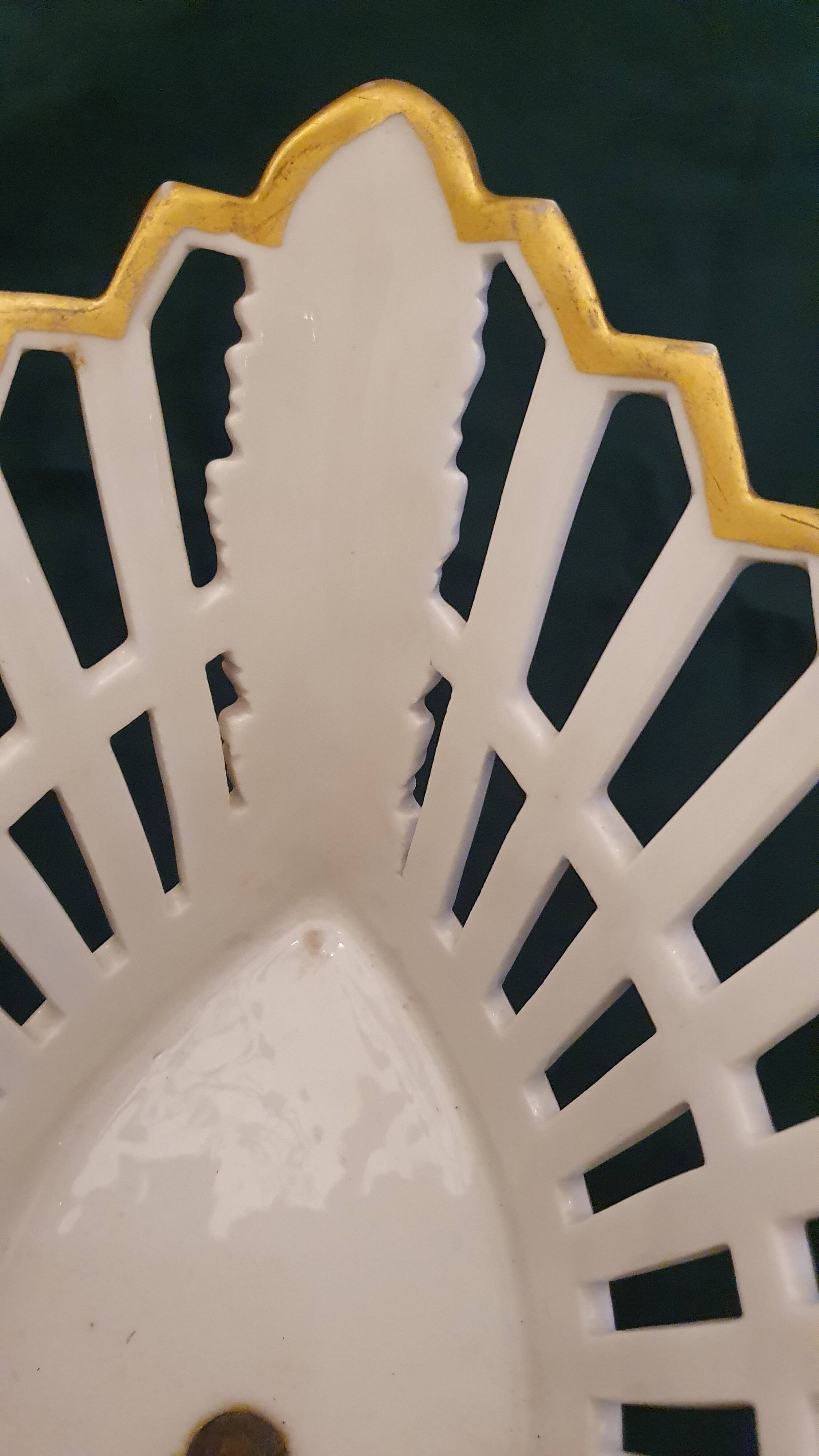 Large footed bowl in 19th century Empire style