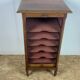 Cabinet with curtained in oak 1930