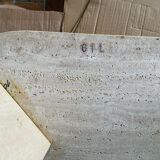 Travertine coffee table