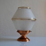 Art Deco table lamp with granite glass globe