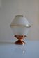 Lampe de table art déco globe en verre granité